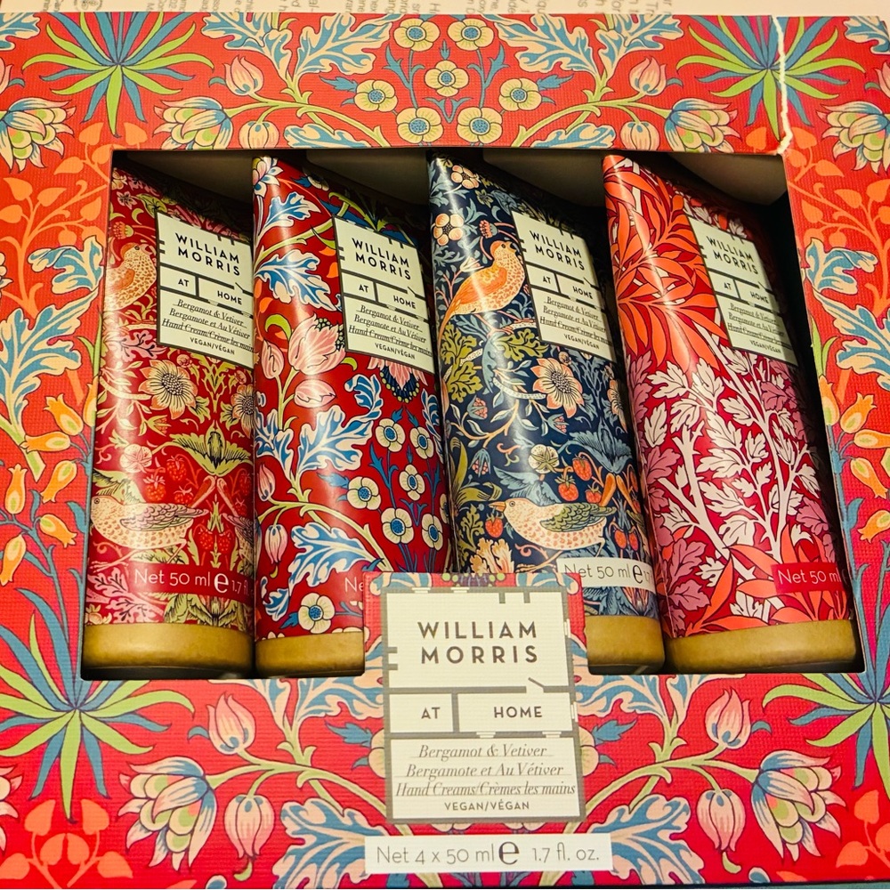 William Morris At Home Hand Cream Giftable Set – Floral Red & Blue